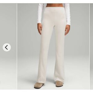 Lululemon Brushed Softstreme Ribbed Zip Flared Pant size 12